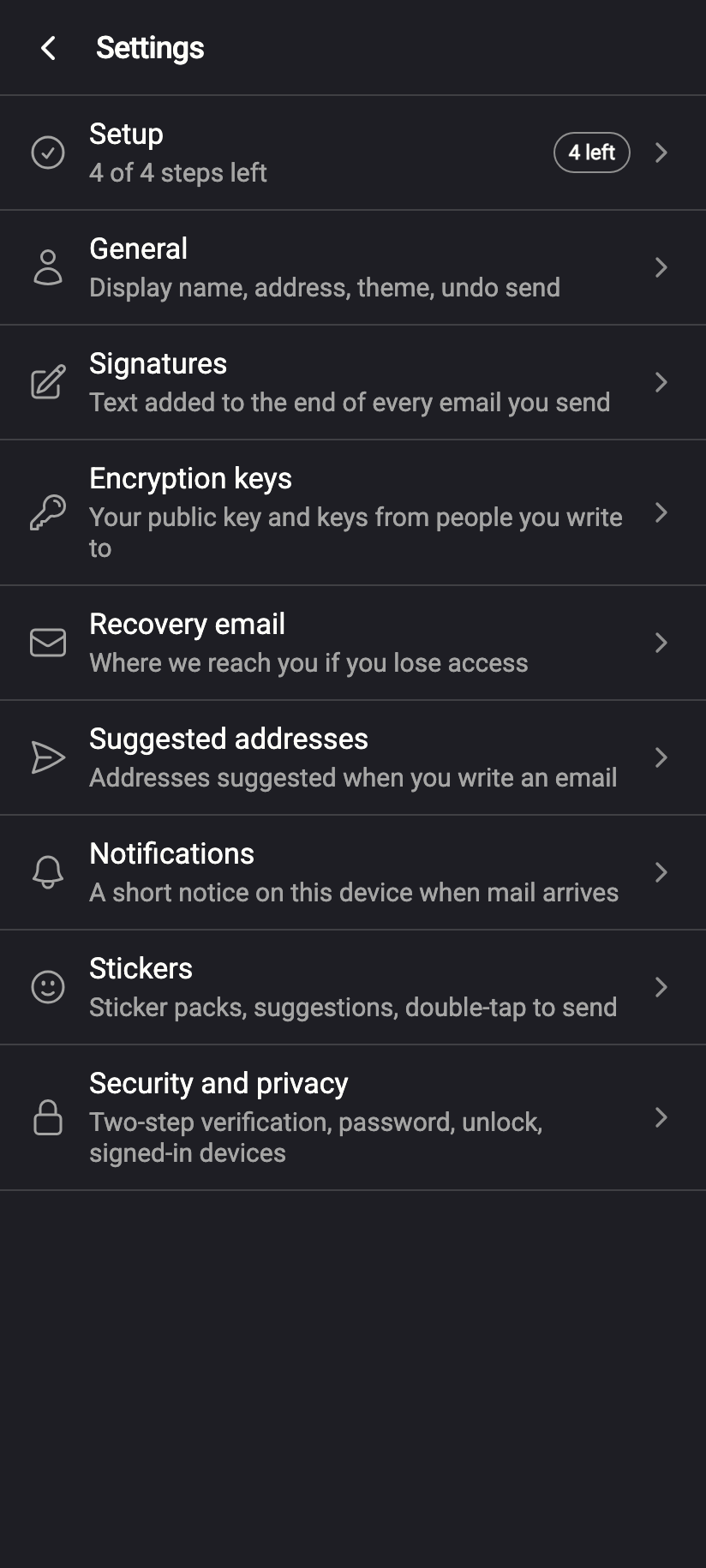 Security and privacy → Two-step verification → Authenticator app. Android still says Two-Factor Authentication and Enable TOTP.