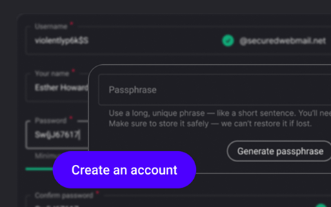 Private.Ki anonymous sign-up process supporting VPN and Tor connections