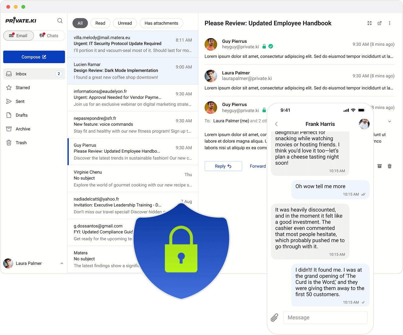 Private communication, the way it should be